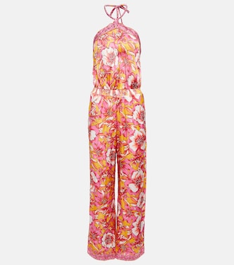 Isabelle printed halterneck jumpsuit | Poupette St Barth