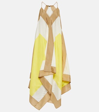 Robe longue Devonshire en soie | Joseph