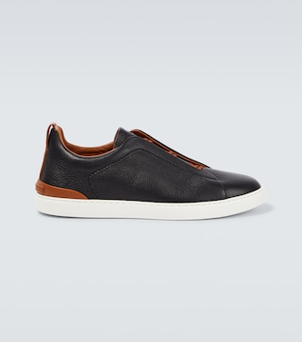 Triple Stitch leather sneakers | Zegna