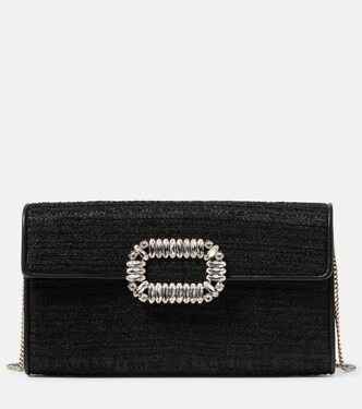 Bouquet Mini tweed clutch | Roger Vivier