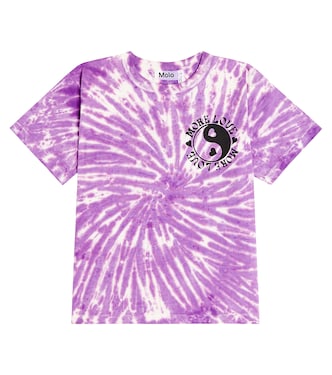 Tied-dyed cotton T-shirt | Molo