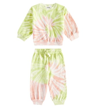Baby Simeon cotton sweatshirt and sweatpants set | Molo