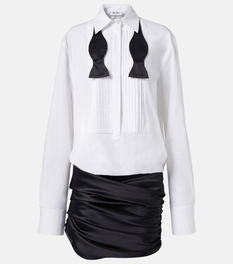 Poplin and satin minidress  | The Attico