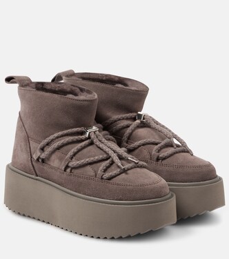 Botas de nieve con plataforma Classic de ante | Inuikii