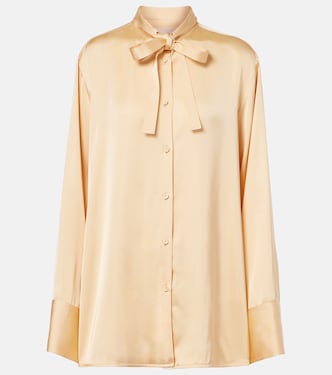 Bow-detail satin blouse | Jil Sander