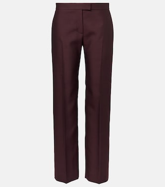Callen wool and silk straight pants | Khaite