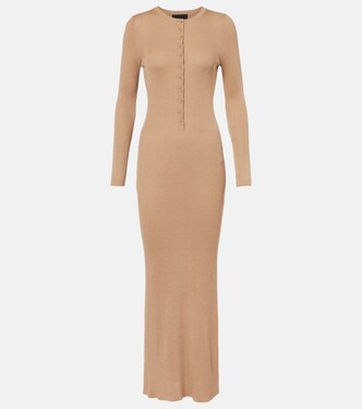 Ribbed-knit silk maxi dress | Nili Lotan