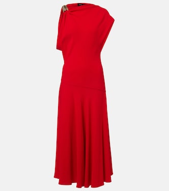 Robe longue Rue asymétrique en crêpe | Proenza Schouler