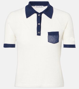 Semi-sheer polo shirt | Acne Studios
