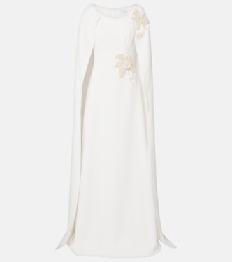 Yuna faux pearl-embellished crêpe gown | Safiyaa
