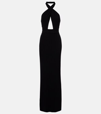 Lita cutout halterneck jersey gown | Nili Lotan