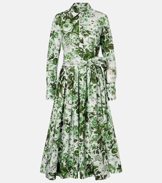 Robe chemise en coton à fleurs | Erdem