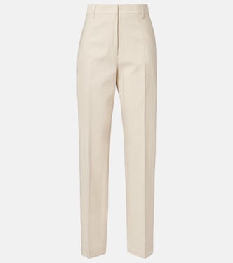 Pilar striped cotton-blend wide-leg pants | Dries Van Noten
