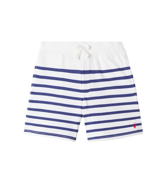 Striped cotton-blend Bermuda shorts | Polo Ralph Lauren Kids