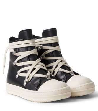 Hexalace leather sneakers | Rick Owens Kids