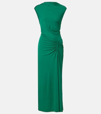 Acacia draped jersey maxi dress | Simkhai
