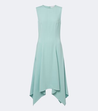 Draped asymmetric midi dress | Stella McCartney