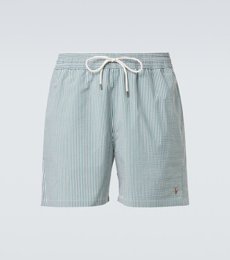 Traveler striped seersucker swim trunks | Polo Ralph Lauren