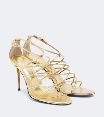 Sandalias Daisy de piel adornadas | Mach & Mach
