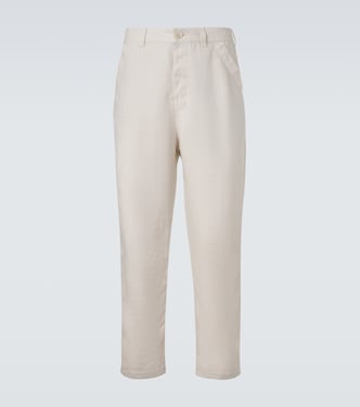Linen straight pants | Brunello Cucinelli