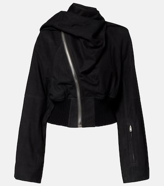 Scarf Flight leather jacket | Rick Owens