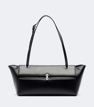 Schultertasche Symmetry Trapeze Medium aus Leder | Savette