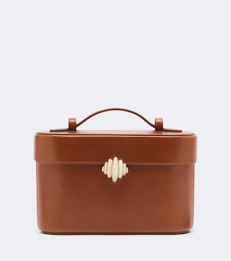 Belgravia Small leather vanity bag | Aquazzura