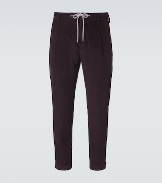 Cotton and cashmere corduroy slim pants | Eleventy