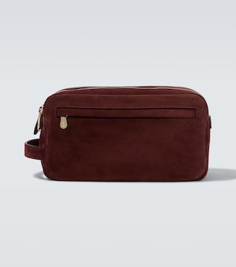 Suede toiletry bag | Brunello Cucinelli