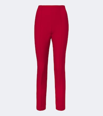 Cropped wool and silk slim pants | Roland Mouret