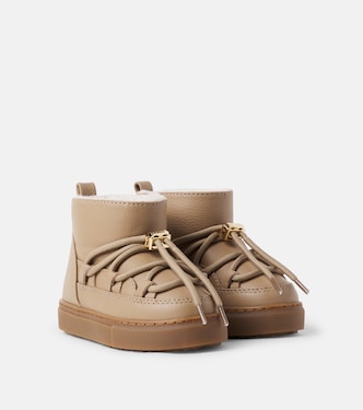 Schneestiefel Full Leather Low aus Leder | Inuikii Kids