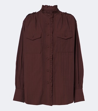 Ruffled oversized blouse | Xu Zhi