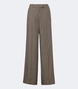 Brickell pinstripe wide-leg pants | The Frankie Shop