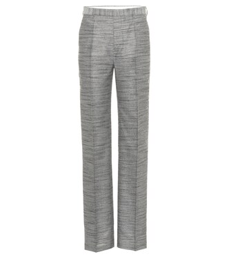 Pantalon en jacquard de coton et soie mélangés | Rick Owens