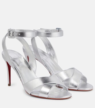 Mariza 85 metallic leather sandals | Christian Louboutin