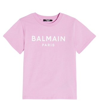 Logo cotton jersey T-shirt | Balmain Kids