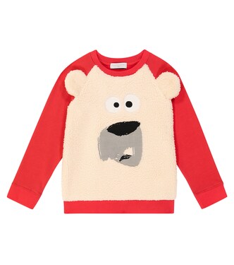 Embellished cotton jersey sweatshirt | Stella McCartney Kids