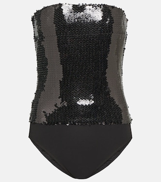 Sequined strapless bodysuit  | Alexandre Vauthier