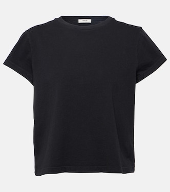 Adine cropped cotton jersey T-shirt | Agolde