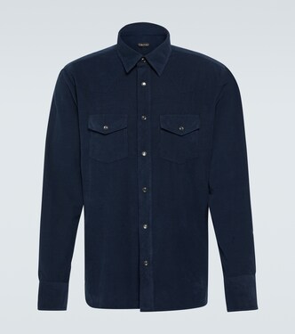 Chemise Western en velours côtelé de coton | Tom Ford