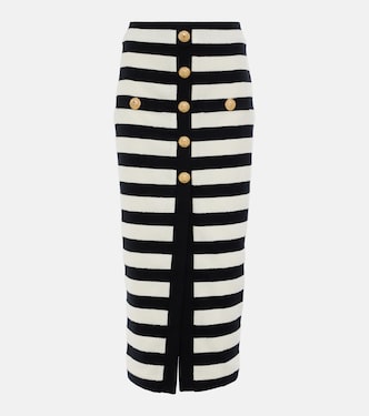 Striped midi skirt | Balmain