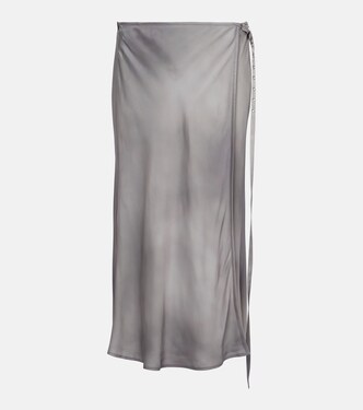 Satin wrap skirt | Acne Studios