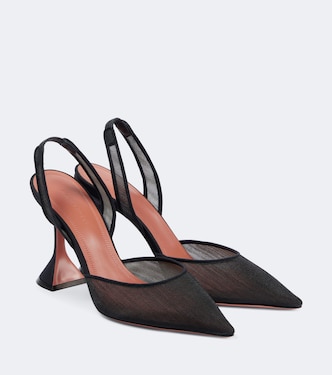 Holli mesh slingback pumps | Amina Muaddi