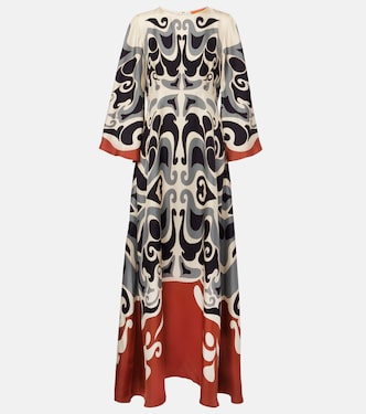 Phoenix Placée silk twill maxi dress | La DoubleJ