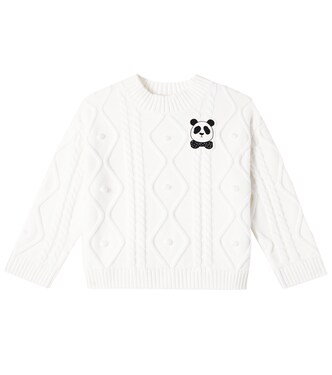 Cable-knit cotton sweater | Mini Rodini