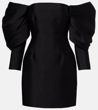 Vestido corto Freja de satén | Solace London