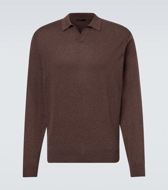 Cashmere polo sweater | Rubinacci
