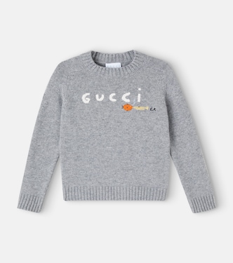 Euan Roberts x بلوفر من الصوف بلوغو | Gucci Kids