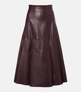 Kensie high-rise leather midi skirt | Emilia Wickstead