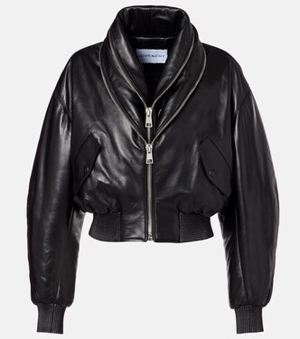 Leather bomber jacket | Givenchy